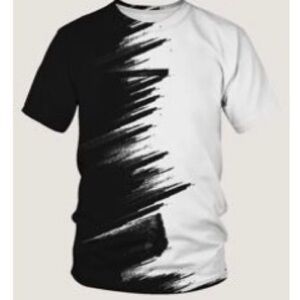 SHEIN Monochrome Brushstroke Men's Tee